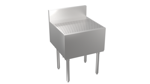 Product image #1 for Krowne Stadium Series Free Standing Underbar Drainboard, 24 x 29 Inches, Stainless Steel