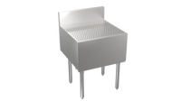 Krowne Stadium Series Free Standing Underbar Drainboard, 24 x 29 Inches, Stainless Steel