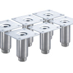 Thumbnail image #1 for Krowne BS-103 4-Inch Stainless Steel Legs for Back Bar Coolers, Set of 6