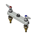 Thumbnail image #1 for T&S Brass B-1120-XS-LN Low-Lead Deck-Mount Workboard Faucet, 8-Inch Centers, Less Nozzle
