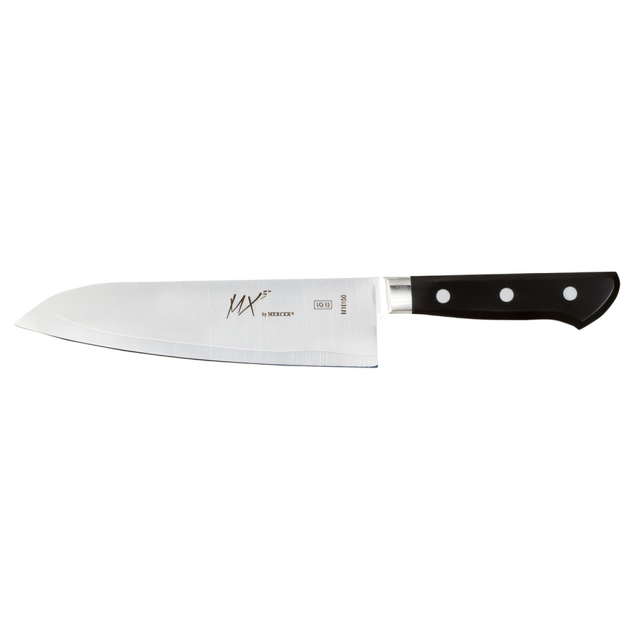 Product image #1 for Mercer Culinary MX3 7-Inch Santoku Knife, Forged 3-Layer VG-10 Core Blade