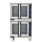 Thumbnail image #1 for Duke Manufacturing 613Q-E2V Double-Deck Full-Size Electric Convection Oven, 6-Pan Capacity per Deck, Mechanical Controls, Stainless Steel Front & S