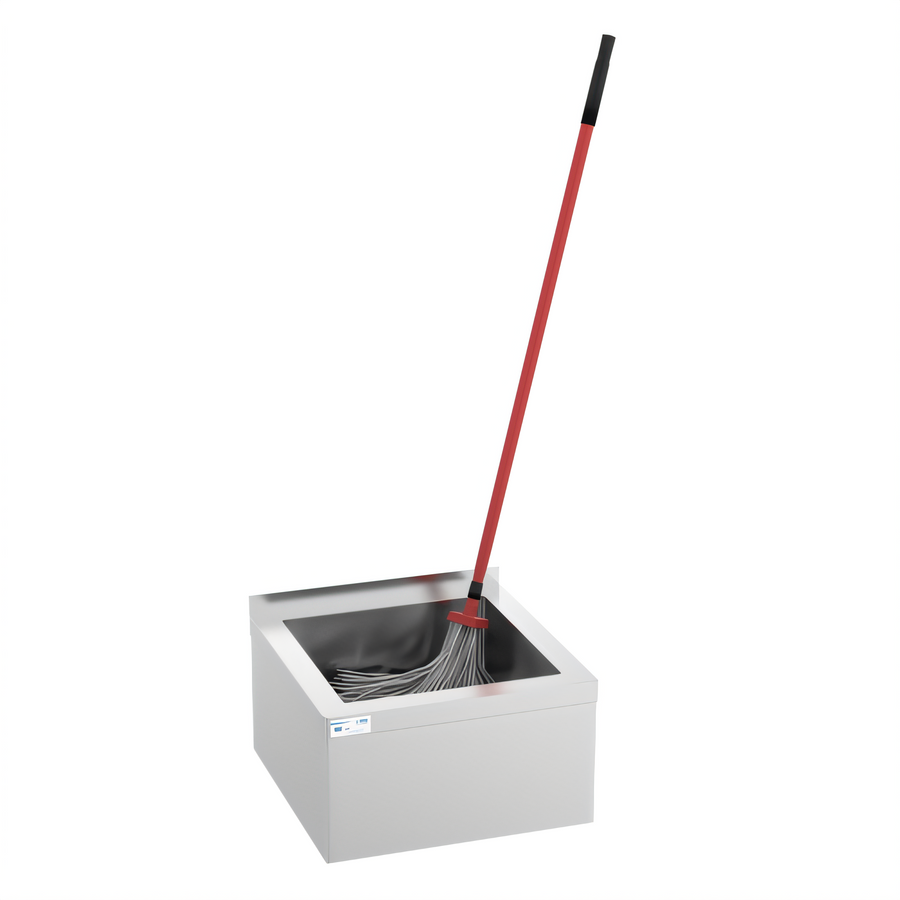 Product image #1 for KoolMore Commercial Floor-Mounted 304 Stainless Steel Mop Sink with Deep Basin, 22 x 19 x 12 Inches
