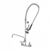 Thumbnail image #2 for 8-Inch Wall Mount Pre-Rinse Mixing Faucet with 14-Inch Swing Nozzle, 44-Inch Hose and Blue Spray Valve