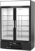Thumbnail image #1 for Beverage-Air MarketMax IQ Two-Section Reach-In Glass Door Freezer Merchandiser, 46.2 Cu. Ft., Black