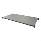 Thumbnail image #1 for Cambro Camshelving® Basics Plus CBSK2142S5580 5-Shelf Solid Stationary Shelf Kit, 21" x 42", Brushed Graphite