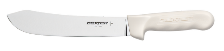 Product image #2 for Dexter Russell Sani-Safe 8-Inch Stamped Butcher Knife with White Polypropylene Handle