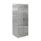 Thumbnail image #1 for John Boos PBJC-222584-X Stainless Steel Janitor Cabinet with Mop Sink, Open Back, Lockable Doors, 25"W x 22-1/2"D x 84"H