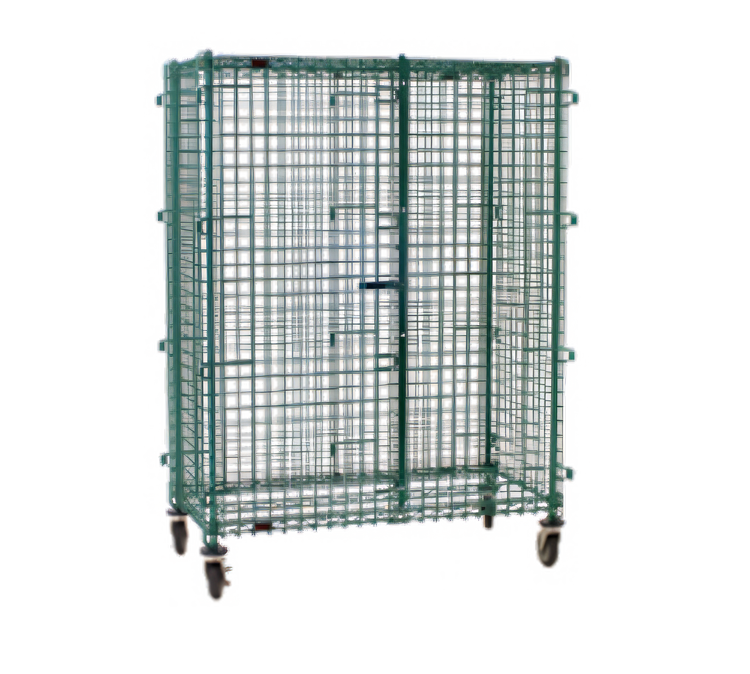 Product image #1 for EagleGard Mobile Wire Security Cage with Lockable Dual Doors and Casters, 39-1/4 in. W x 27-1/4 in. D x 69 in. H