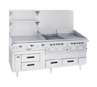 Garland Arctic Fire 80-Inch Two-Section Self-Contained Freezer Base with 4 Self-Closing Drawers