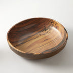 Thumbnail image #1 for American Metalcraft AWMB14 235 oz Round Melamine Bowl, 14.75" Diameter, Acacia Wood Finish Case of 6