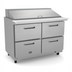 Thumbnail image #1 for Kelvinator Commercial 48-Inch Two-Section Mega Top Refrigerated Sandwich/Salad Prep Table with 4 Drawers