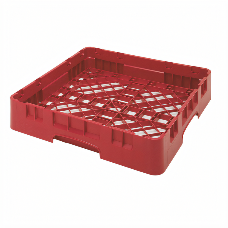 Product image #2 for Cambro Camrack Full Size Red Polypropylene Dishwasher Base Rack, 1 Compartment, 3-1/4-Inch Inside Height