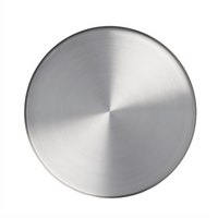 American Metalcraft Unity Collection 11-Inch Round Stainless Steel Satin Finish Plate