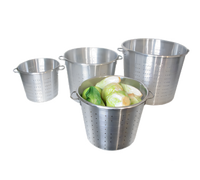 Town Equipment 150-Quart Heavy-Duty Aluminum Vegetable Colander with 3/16-Inch Perforations