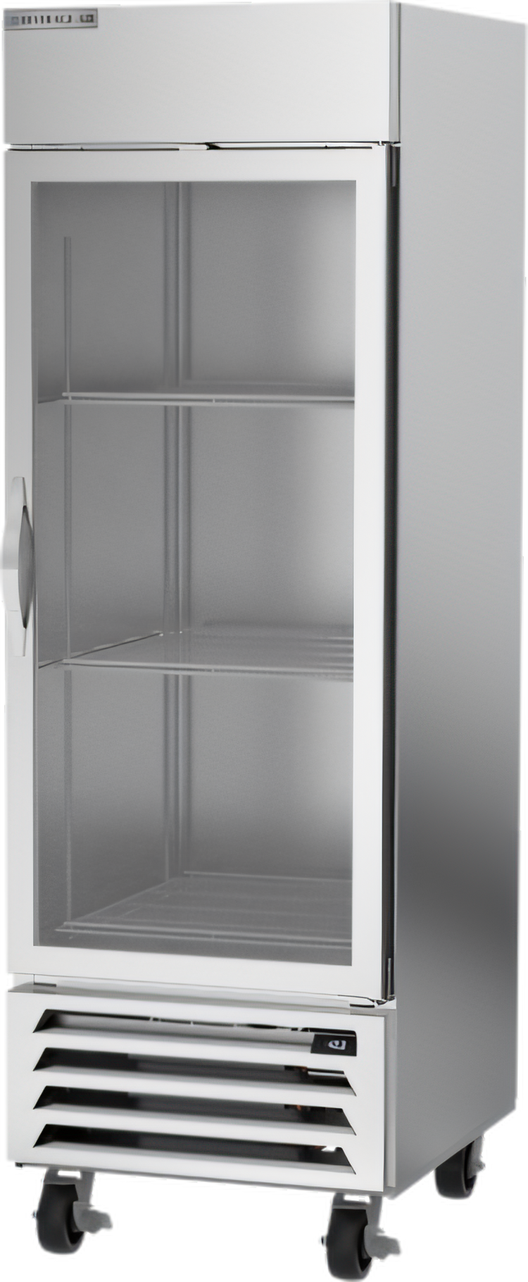 Product image #1 for Beverage-Air Horizon Series Stainless Steel One-Section Glass Door Reach-In Freezer, Bottom-Mount, 23.32 Cu. Ft.