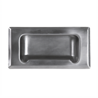 Recessed Stainless Steel Sliding Door Pull for Work Tables