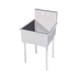 Thumbnail image #1 for Advance Tabco 1-Compartment Freestanding Stainless Steel Service Sink, 24 x 24-1/2 Inch