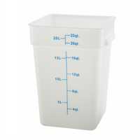 Winco PESC-22 Commercial Food Storage Containers Case of 6