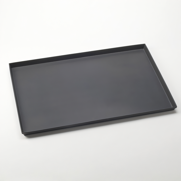 Product image #1 for American Metalcraft Rectangular Sicilian-Style Hard Coat Anodized Aluminum Pizza Pan, 24 x 16 x 1 Inch