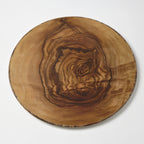 Thumbnail image #1 for American Metalcraft Naturals OWM21 21-1/2-Inch Round Melamine Platter, Olive Wood Pattern Case of 6