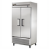 Thumbnail image #1 for True T-35-HC Two-Section Reach-In Refrigerator with Solid Swing Doors, Stainless Steel Front, Bottom-Mounted Self-Contained R290