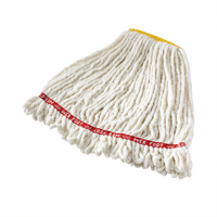 Web Foot Large Looped-End Wet Mop Head, 4-Ply Cotton/Synthetic Blend, 5-Inch Headband, White