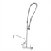 Thumbnail image #1 for T&S Brass EasyInstall Wall-Mount Pre-Rinse Unit with Add-On Faucet, 8-Inch Centers, 8-Inch Swing Nozzle, and 44-Inch Hose