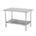 Thumbnail image #1 for Sapphire Manufacturing 36 Inch x 24 Inch Stainless Steel Work Table with Adjustable Undershelf