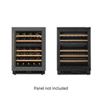 Thumbnail image #1 for Koolmore KM-CW46DZ-WPR Commercial Dual-Zone 2-Section Glass Door Wine Cooler, Black & Stainless Steel Exterior