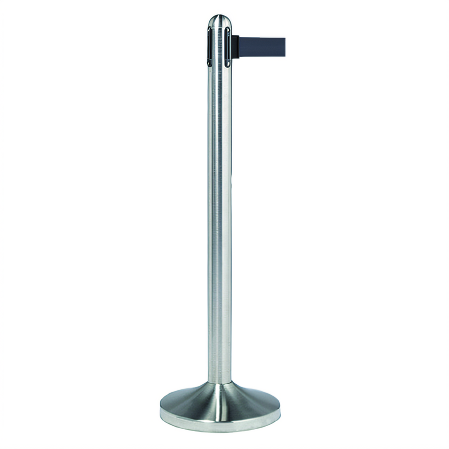 Product image #1 for 40-Inch Brushed Stainless Steel Replacement Post with 84-Inch Black Nylon Tape