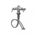 Thumbnail image #1 for T&S Brass Stainless Steel Single-Hole Deck-Mount Mixing Faucet with Swivel Outlet, Less Nozzle