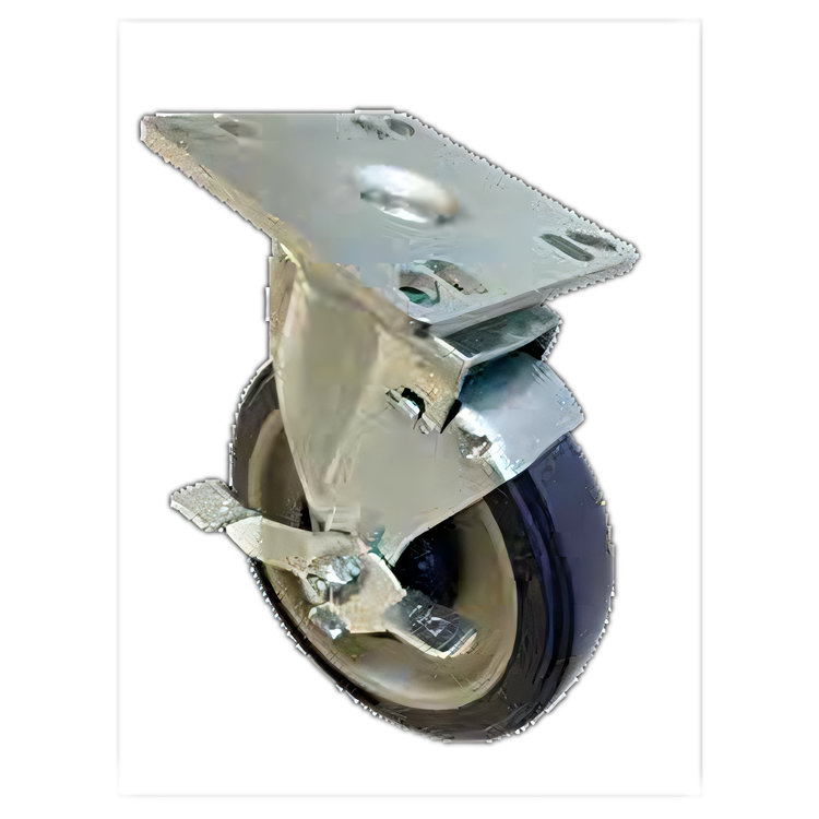 Product image #1 for Sapphire Universal Swivel Square Plate Caster Set, 5-Inch Polyurethane Wheels, 3-1/2 x 3-1/2 Plate, Set of 4 with Locks