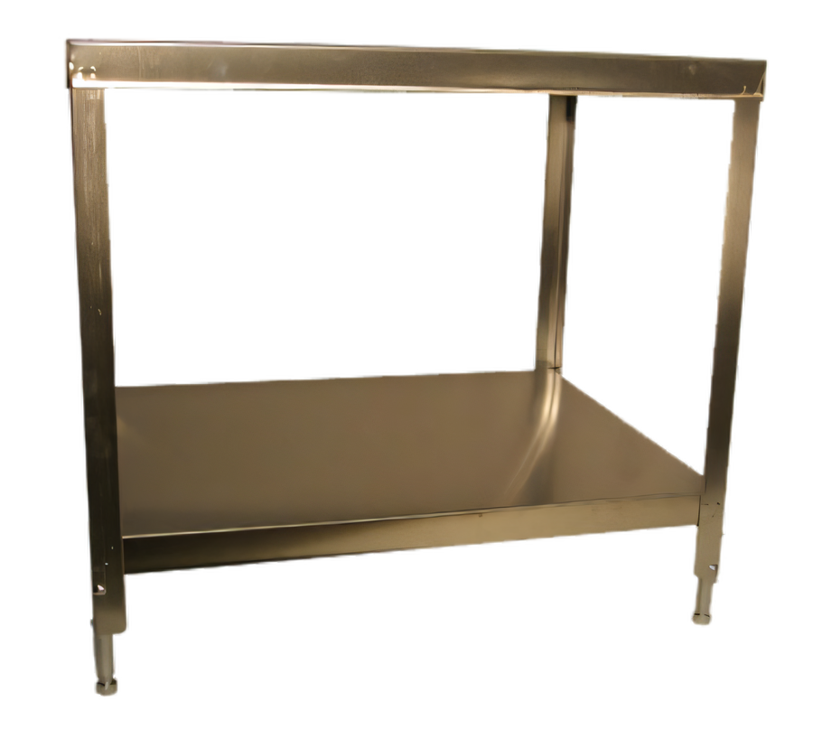 Product image #1 for Berkel MB Series Stainless Steel Slicer Stand with Adjustable Legs and Undershelf