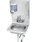Thumbnail image #1 for Krowne HS-7 Wall-Mounted Stainless Steel Hand Sink with Integrated Soap & Towel Dispensers and Faucet