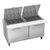 Thumbnail image #1 for Victory UltraSpec V-Core 60-Inch Two-Section Self-Contained Big Top Sandwich Prep Table with 24-Pan Opening