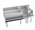 Thumbnail image #1 for Krowne Royal Series 60-Inch Underbar Ice Bin/Cocktail Station with 36-Inch Center Ice Bin, 10-Circuit Cold Plate, Blender Sink, and Liquor Display