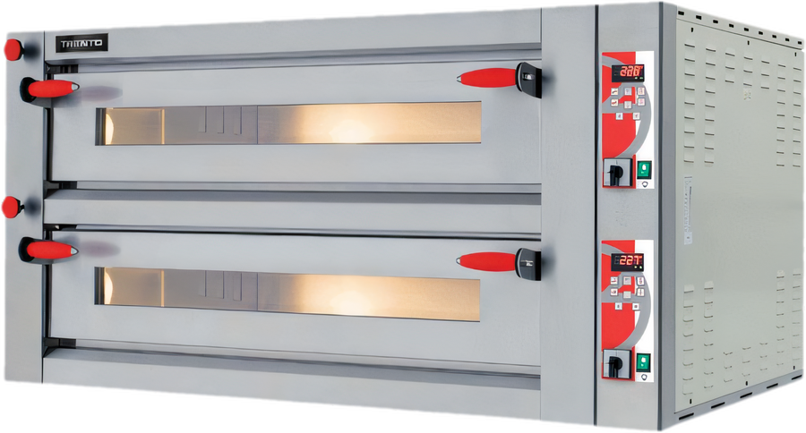 Product image #1 for Trento Fuoco Series Double-Chamber Electric Deck Pizza Oven, 56-3/4 Inch Wide, 18 kW