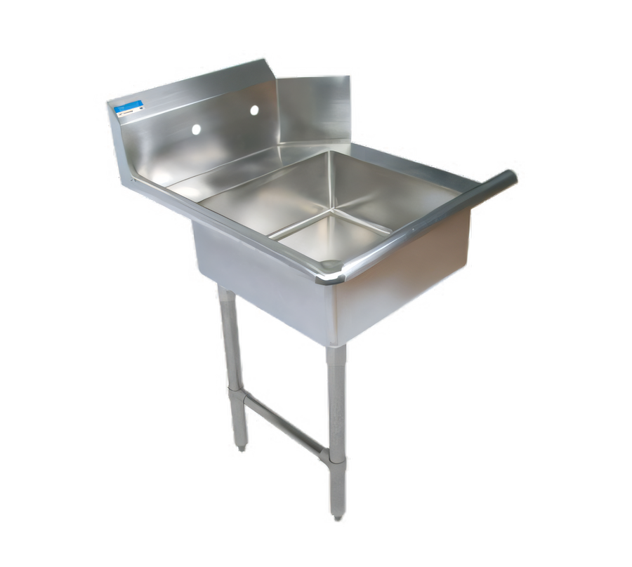 Product image #1 for BK Resources 60-Inch Straight Left-to-Right Soiled Dish Table with 20 x 20 x 8 Pre-Rinse Sink and 10-Inch Backsplash