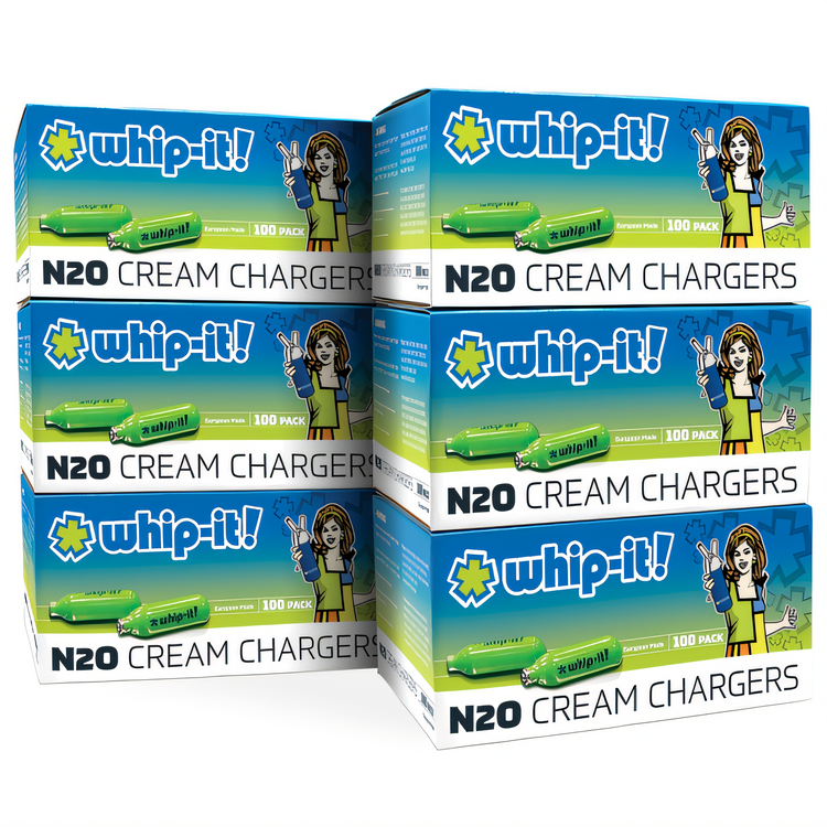 Product image #2 for Whip-It! Originals N2O Cream Chargers, 6 x 100-Pack Case (600 Total)