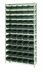 Thumbnail image #1 for Quantum Conductive Stationary Bin Wire Shelving System, 36 x 24 x 74 Inches, 12 Shelves, 55 Bins, 800 lb. Per Shelf, Chrome Plated