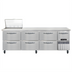 Thumbnail image #1 for Continental Refrigerator RA93N12M-D 93-Inch Mighty Top 12-Pan Refrigerated Sandwich Prep Table with 6 Drawers