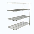 Thumbnail image #1 for Metro Super Erecta AN566C 4-Shelf Add-On Wire Shelving Unit, Chrome, 60 x 24 x 63 Inches