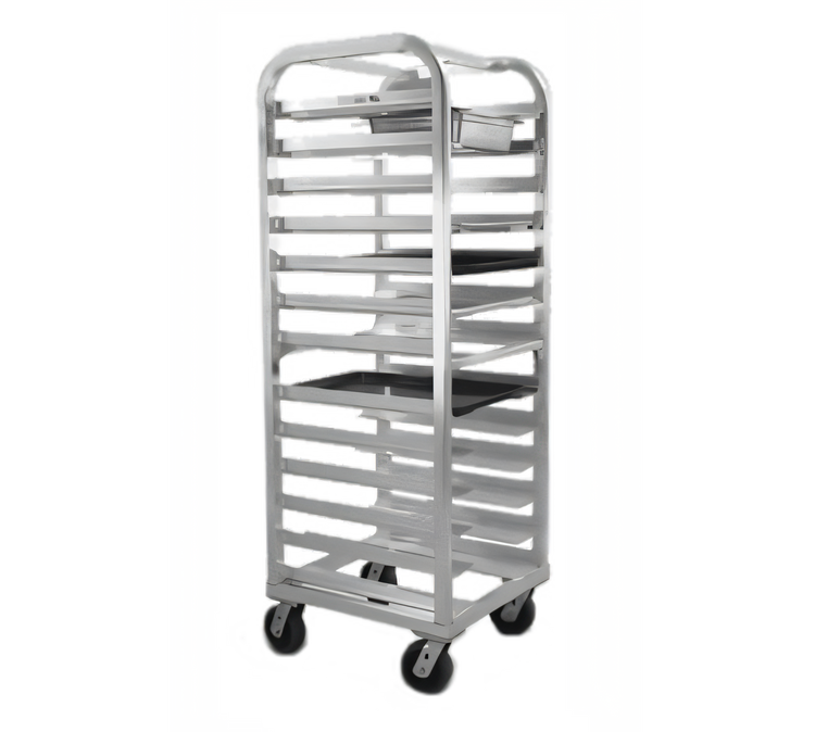 Product image #1 for Lifetime Series Stepped-Angle End-Load Roll-In Refrigerator Rack, 25 x 26 x 64 Inches, 4-1/2-Inch Centers