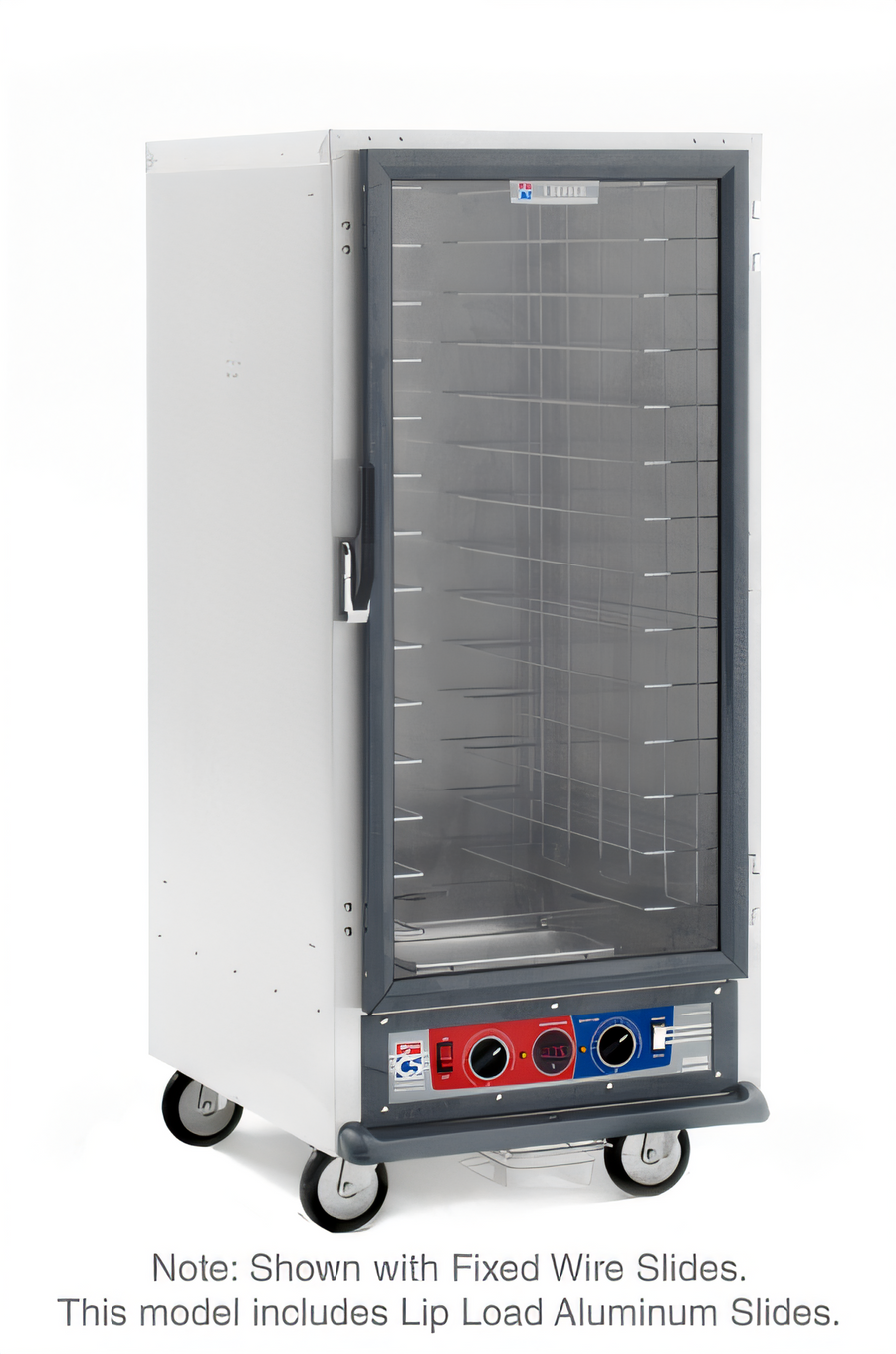 Product image #1 for 3/4 Height Mobile Combination Heated Holding and Proofing Cabinet with Clear Polycarbonate Door and Lip Load Slides