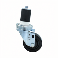 BK Resources 3SBR-RA-LDP Shelf Casters & Leveling Feet