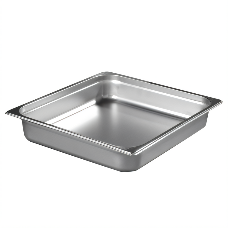 Product image #1 for DuraPan 2/3 Size Solid Steam Table Pan, 2-1/2 Inch Deep, 6.5 Qt