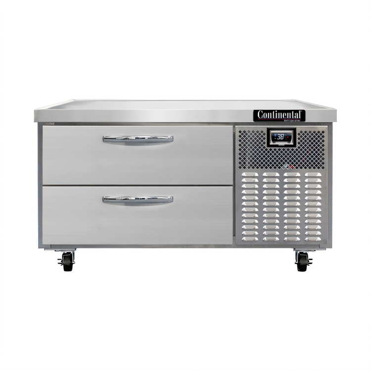 Product image #1 for Continental Refrigerator D48GN One-Section Refrigerated Griddle Stand with 2 Drawers