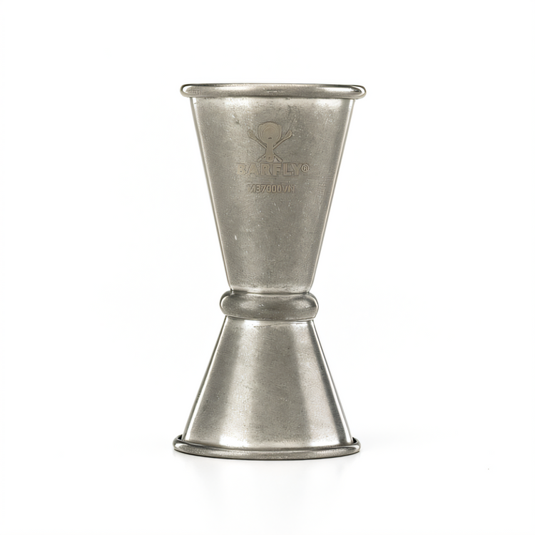 Product image #1 for Barfly Japanese Style Dual-Measure Jigger, 1/2 oz & 3/4 oz, 18/8 Stainless Steel, Vintage Finish