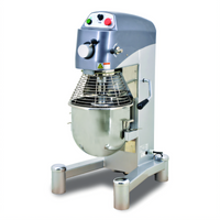 Omcan 20 Quart Floor Model Planetary Mixer with 3-Speed Gear Drive, Timer and Safety Guard